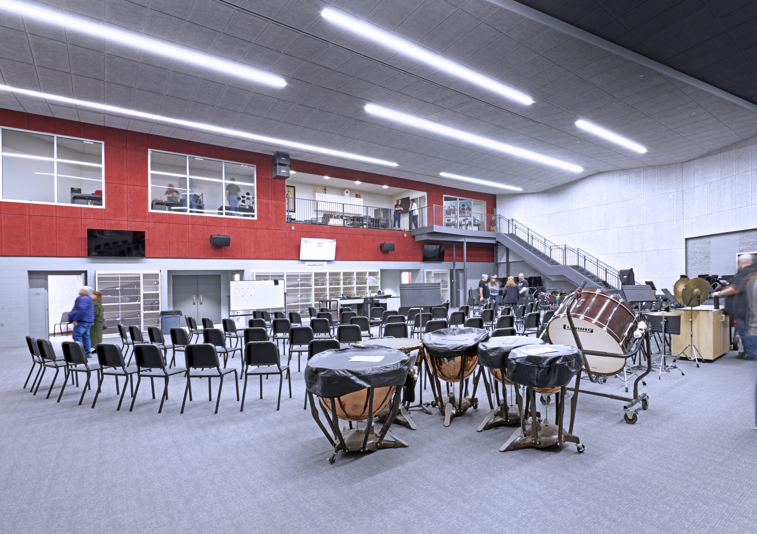 Nixa High School Aetos Center for the Performing Arts Band Room