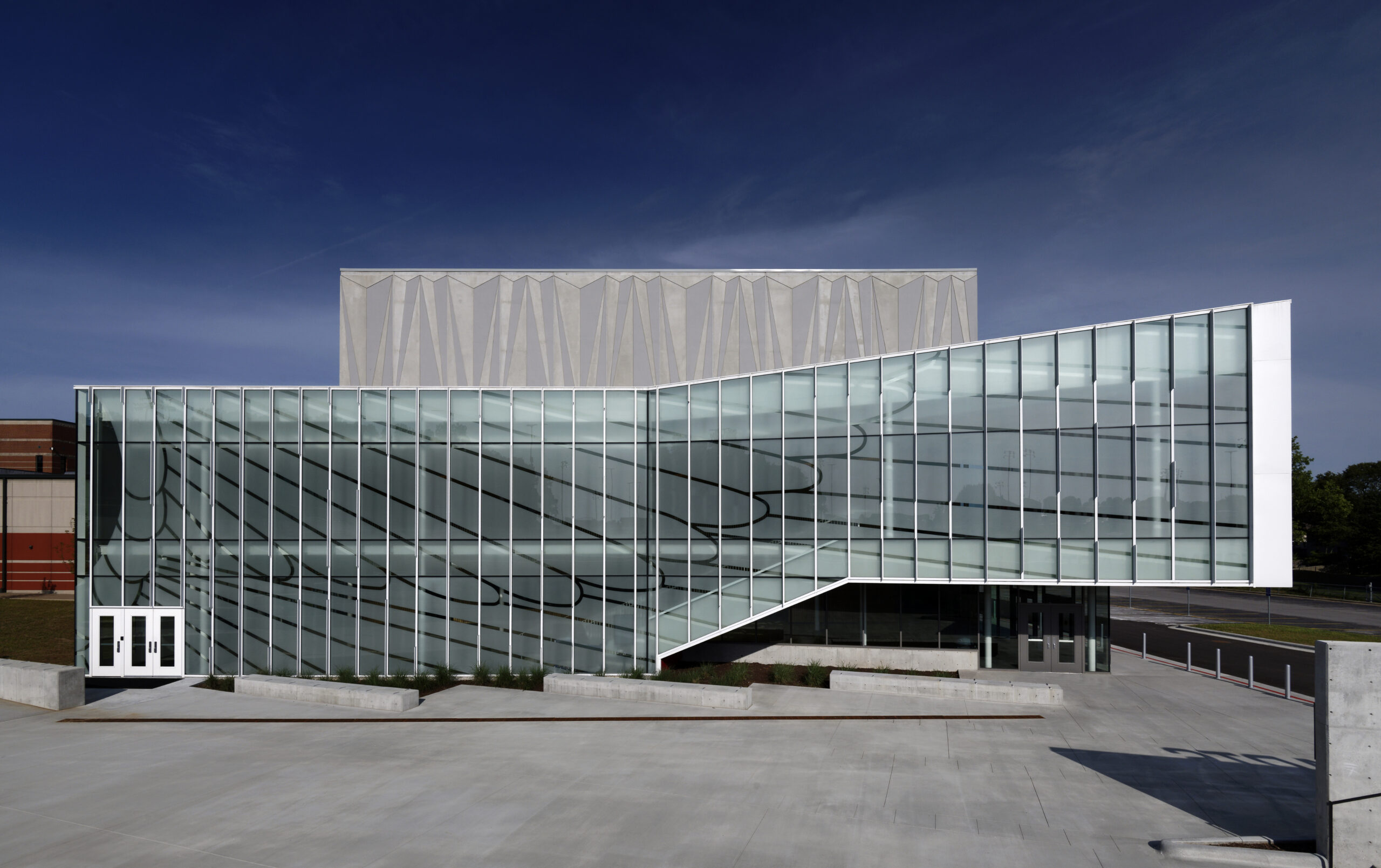 Nixa High School Aetos Center for the Performing Arts Glass Panels