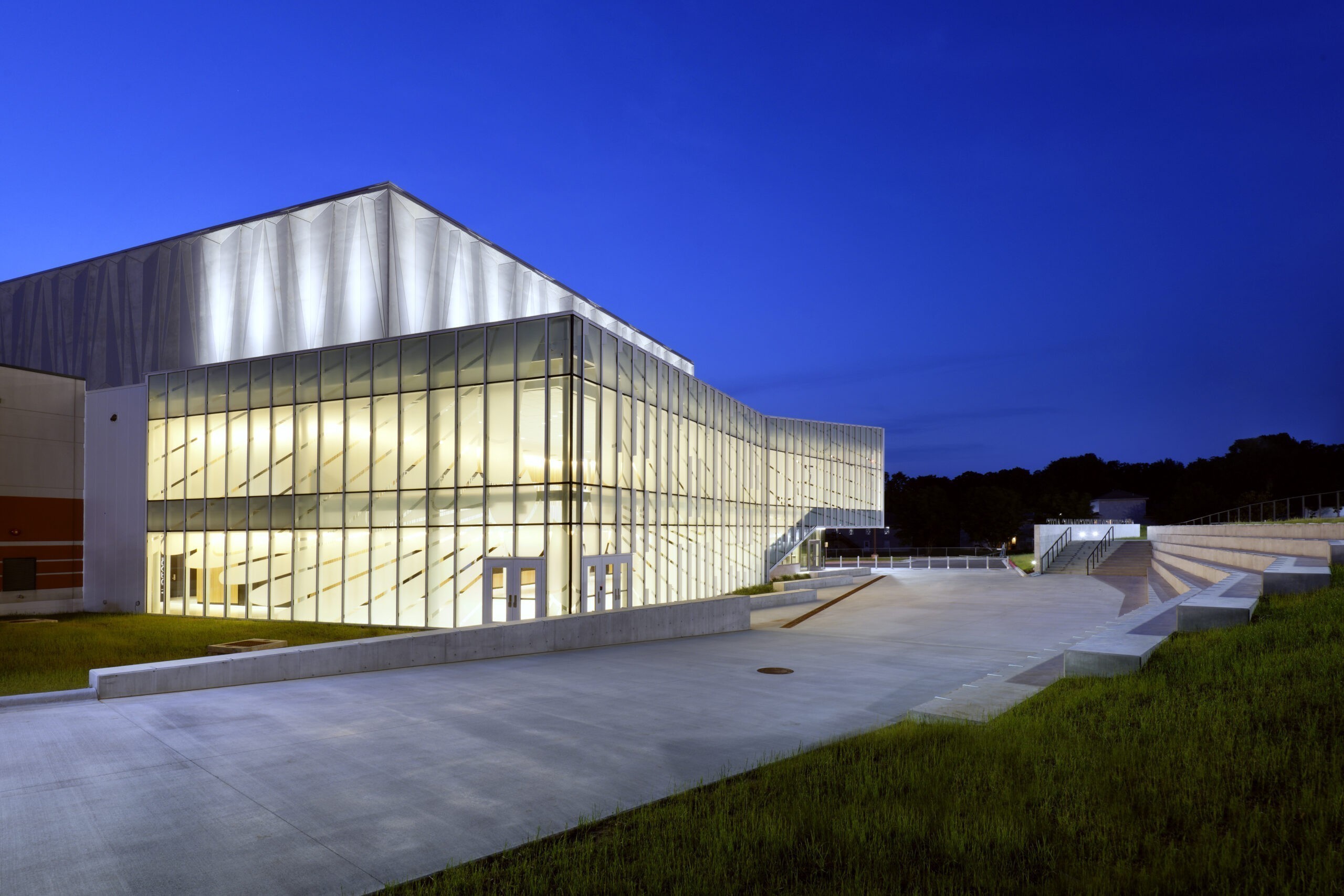 Nixa High School Aetos Center for the Performing Arts Outside Seating and Walkway