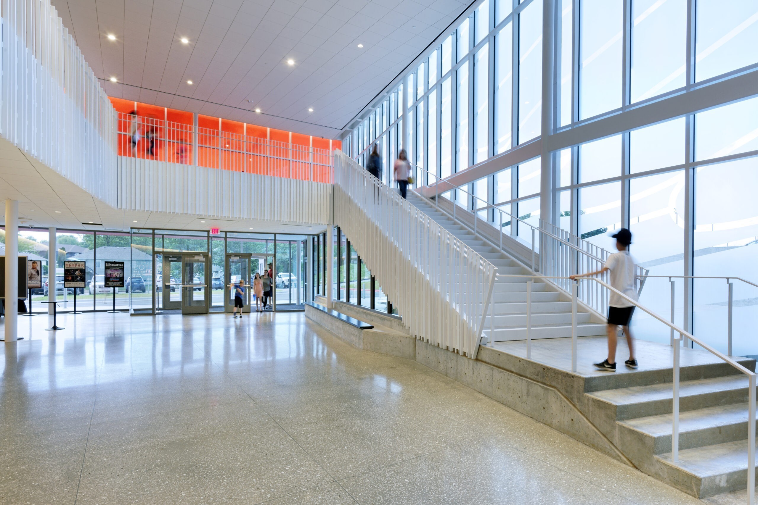 Nixa High School Aetos Center for the Performing Arts Stairway