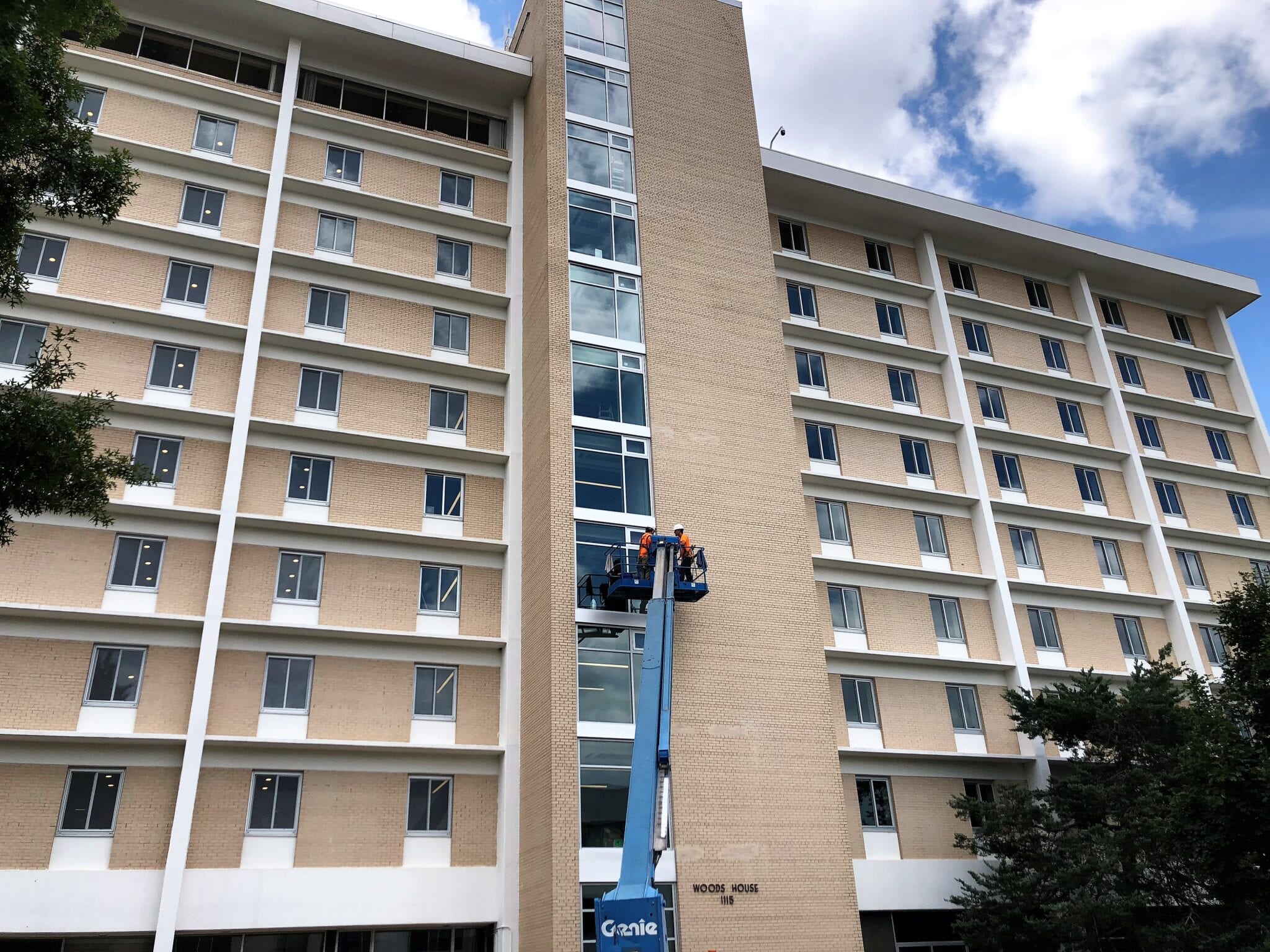 woods house dormitory exterior